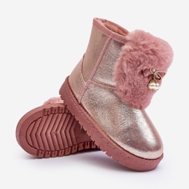 Botas de Nieve Infantil Hasiba Rosa Forradas con Pelo rosado 2