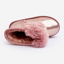 Botas de Nieve Infantil Hasiba Rosa Forradas con Pelo rosado 4