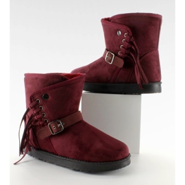 Emusy Mujer Con Flecos K1661504 Burdeos rojo 5