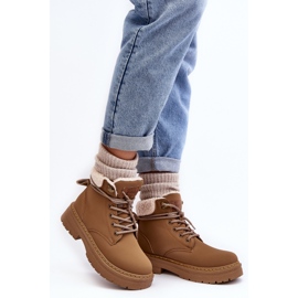 Botas Mujer Piel Con Piel De Oveja Marrón Lynnvia 5