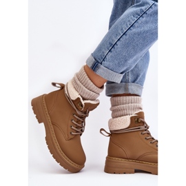 Botas Mujer Piel Con Piel De Oveja Marrón Lynnvia 6