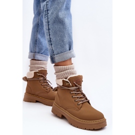 Botas Mujer Piel Con Piel De Oveja Marrón Lynnvia 7