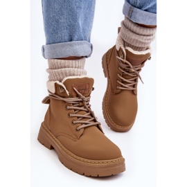 Botas Mujer Piel Con Piel De Oveja Marrón Lynnvia 1