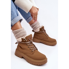 Botas Mujer Piel Con Piel De Oveja Marrón Lynnvia 2
