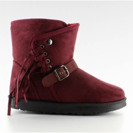 Emusy Mujer Con Flecos K1661504 Burdeos rojo 1