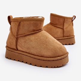 Botas de nieve con aislamiento Nallita para niños en color camel marrón 1 Botas de nieve con aislamiento Nallita para niños en color camel marrón 1