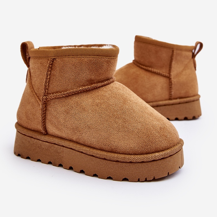 Botas de nieve con aislamiento Nallita para niños en color camel marrón 1 Botas de nieve con aislamiento Nallita para niños en color camel marrón 1