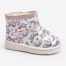 Botas de Nieve Infantiles Estampadas Beige Elenet 2 Botas de Nieve Infantiles Estampadas Beige Elenet 2