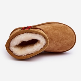 Botas de nieve aislantes para niños Leonora Camel marrón 10