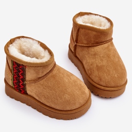 Botas de nieve aislantes para niños Leonora Camel marrón 2 Botas de nieve aislantes para niños Leonora Camel marrón 2