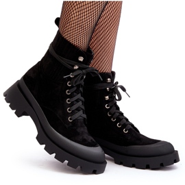 Botas Trapper para mujer con cordones Gordts negros 8