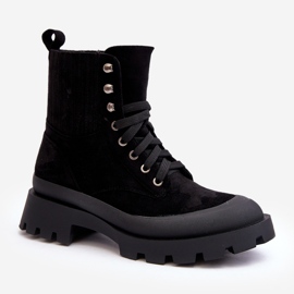 Botas Trapper para mujer con cordones Gordts negros 1