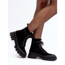 Botas Trapper para mujer con cordones Gordts negros 3