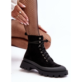 Botas Trapper para mujer con cordones Gordts negros 7