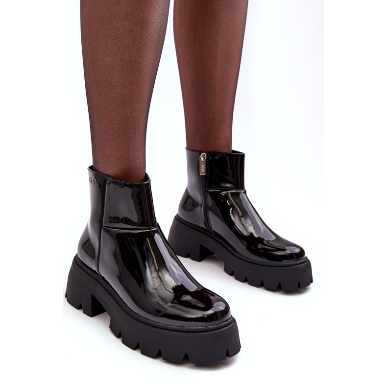 Botas Mujer Charol GOE MM2N4058 Negro 2 Botas Mujer Charol GOE MM2N4058 Negro 2