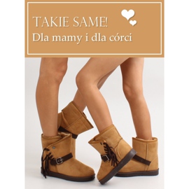 Emuski infantil con Frędzlami K1647404 Camel marrón 7
