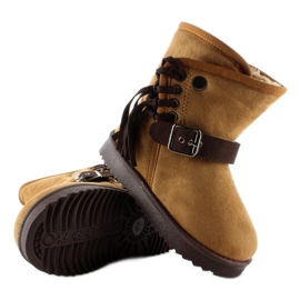 Emuski infantil con Frędzlami K1647404 Camel marrón 3