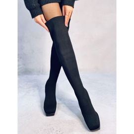 Botas de tacón de Hilary Black negro 2