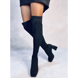 Botas de tacón de Hilary Black negro 3