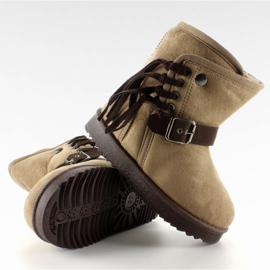 Emuski Infantil Con Frędzlami K1647404 Taupe beige 3