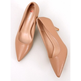 Zapatos de tacón bajo Lauryn Khaki beige 1