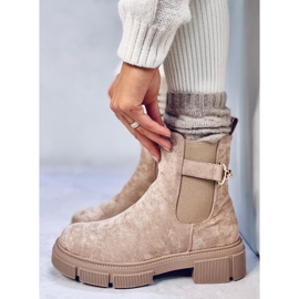 Botines Chelsea Mujer Chance Kaki beige 1