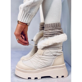 Tavaris Botas de nieve beige con pelo. 5