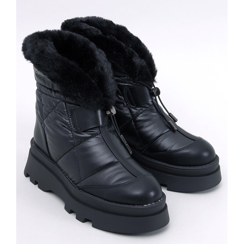 Botas de nieve Tavaris negras con pelo. negro 1 Botas de nieve Tavaris negras con pelo. negro 1