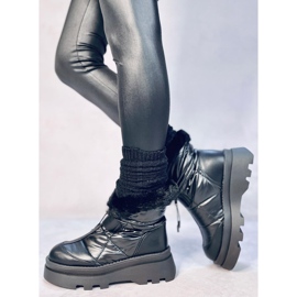 Botas de nieve Tavaris negras con pelo. negro 4