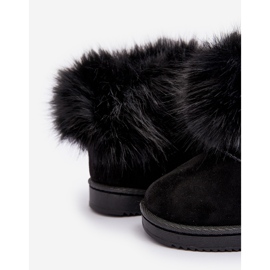 Botas de nieve aislantes con pelo para niños, negro Nohie 10
