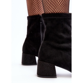 Botas Mujer Tacón Bajo Con Adorno, Vissias Negras negro 12