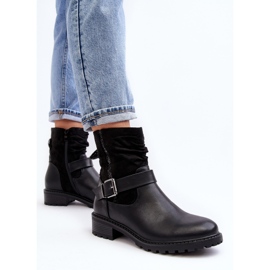Botas Planas de Mujer con Hebilla Cillolis Negras negro 4
