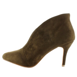Tacones integrados con recorte 1413 Caqui verde 1 Tacones integrados con recorte 1413 Caqui verde 1