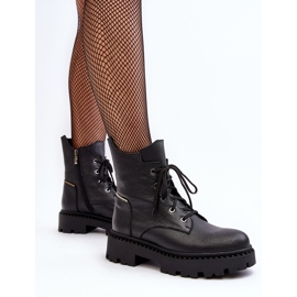 Botas Trapper Mujer Piel con Cremallera Zazoo 949P Negro 11