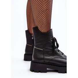 Botas Trapper Mujer Piel con Cremallera Zazoo 949P Negro 1 Botas Trapper Mujer Piel con Cremallera Zazoo 949P Negro 1