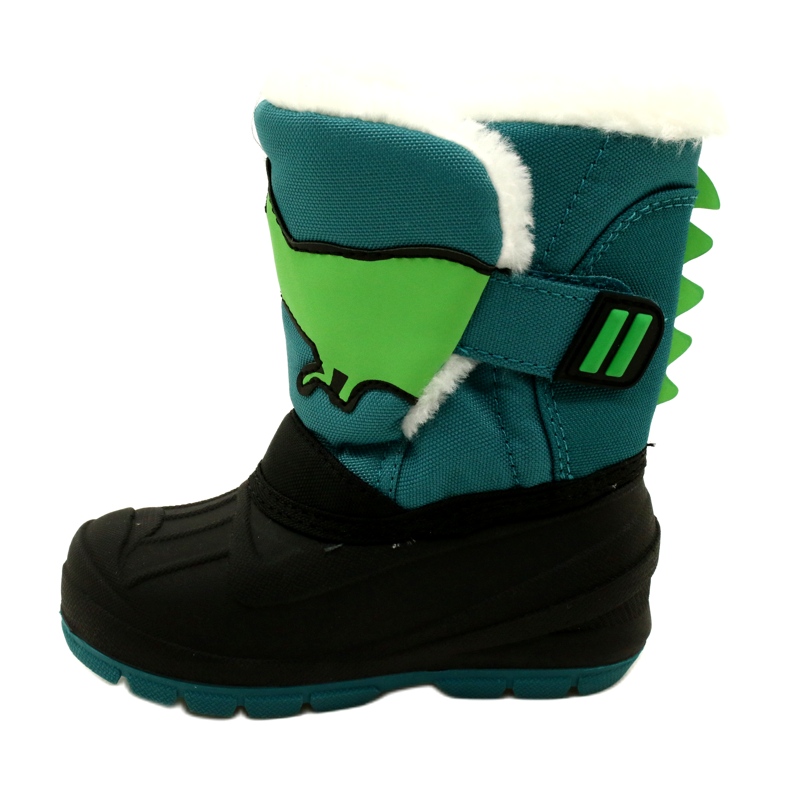Botas de nieve infantiles befado aislantes 160X016 negro y verde 2