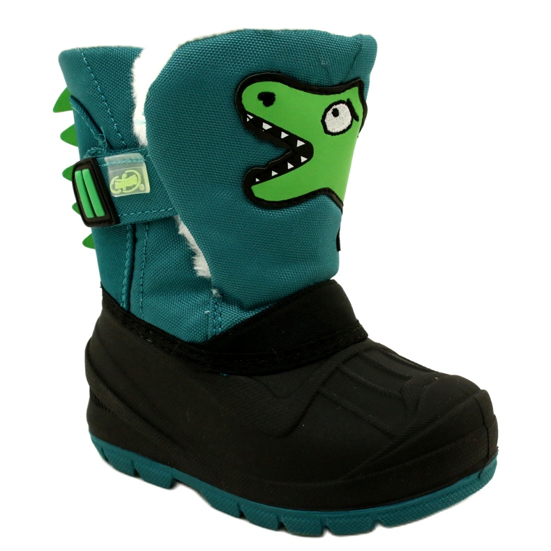Botas de nieve infantiles befado aislantes 160X016 negro y verde 1