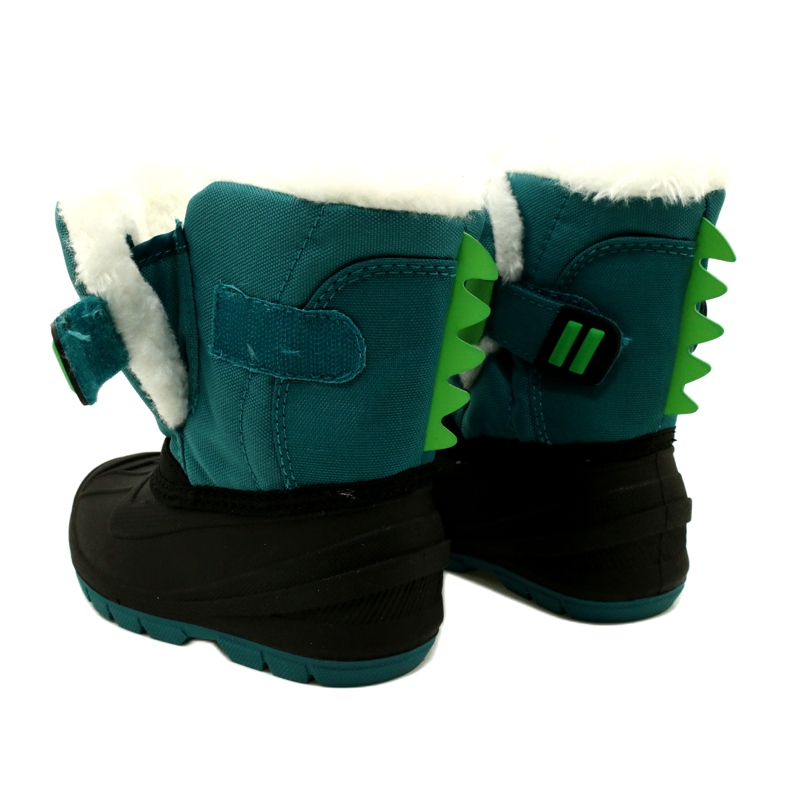 Botas de nieve infantiles befado aislantes 160X016 negro y verde 6