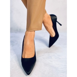 Bombas con un tacón único de Lesley Black negro 1