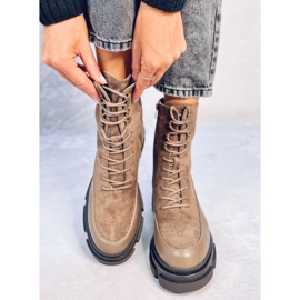 Botas con cordones Kinney Khaki marrón 4