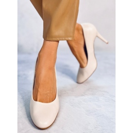 Linda Zapatos de tacón con punta redonda en beige 2