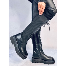 Botas Stebb negras con parte superior flexible. negro 5