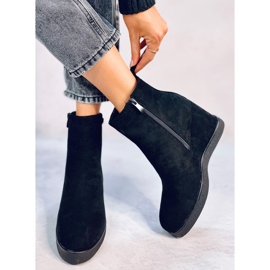 Rochelle Botines cuña negros 5