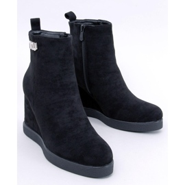 Rochelle Botines cuña negros 1