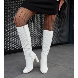 Botas blancas de tacón alto de Strother blanco 3