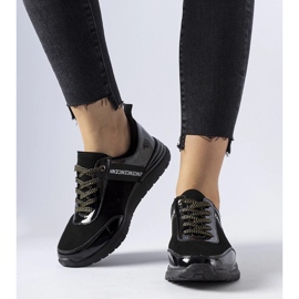 Deportivas Castelfidardo de piel negra negro 1 Deportivas Castelfidardo de piel negra negro 1