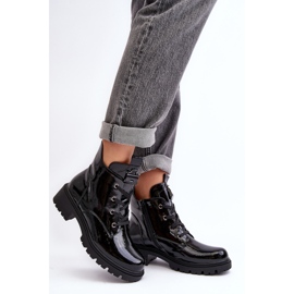 Botas Mujer Charol Con Cremallera S.Barski HY93-91 Negro 3