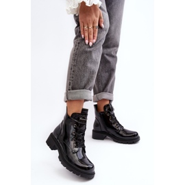 Botas Mujer Charol Con Cremallera S.Barski HY93-91 Negro 5