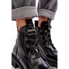 Botas Mujer Charol Con Cremallera S.Barski HY93-91 Negro 8