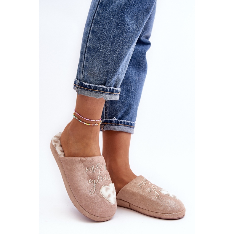 Pantuflas Brillantes Mujer Geraja Rosa 1